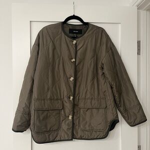 Vero Moda Quilted Utility Jacket - Khaki